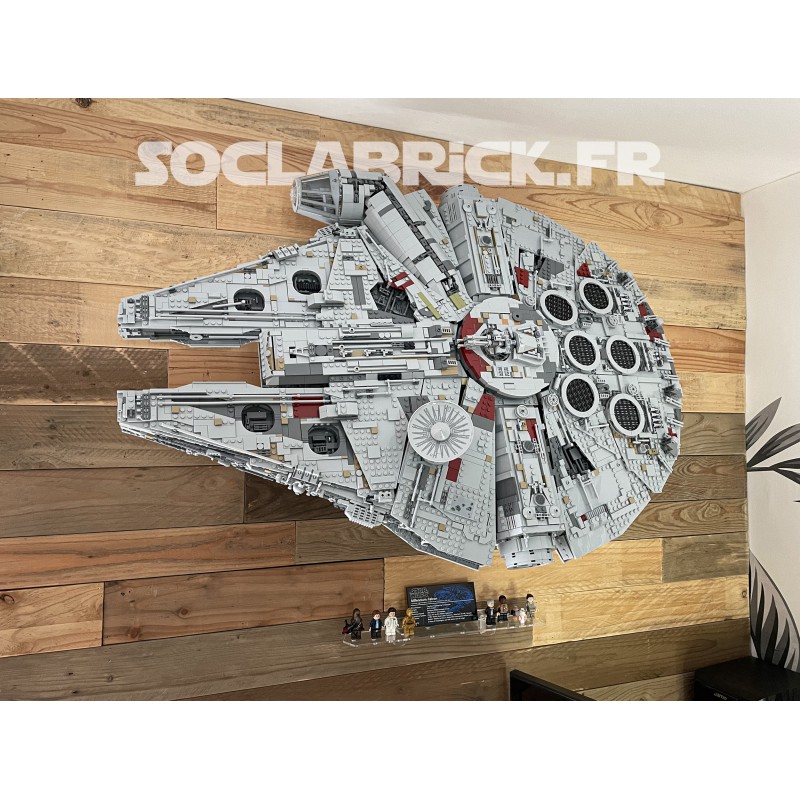 Wall mount millennium falcon lego sale