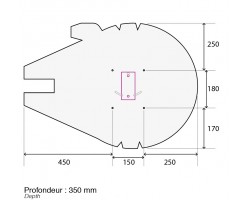 Millenium Falcon UCS - Wall mount