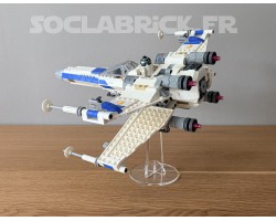 Display stand for LEGO 75301 X-Wing side-turn