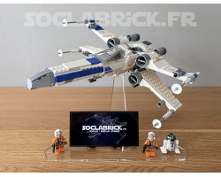 Display stand for LEGO 75301 X-Wing side-turn