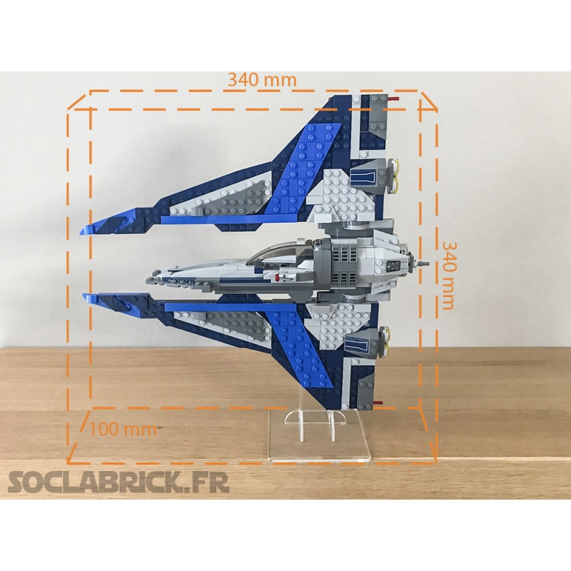 Display stands for LEGO 75316 Mandalorian Starfighter vertical