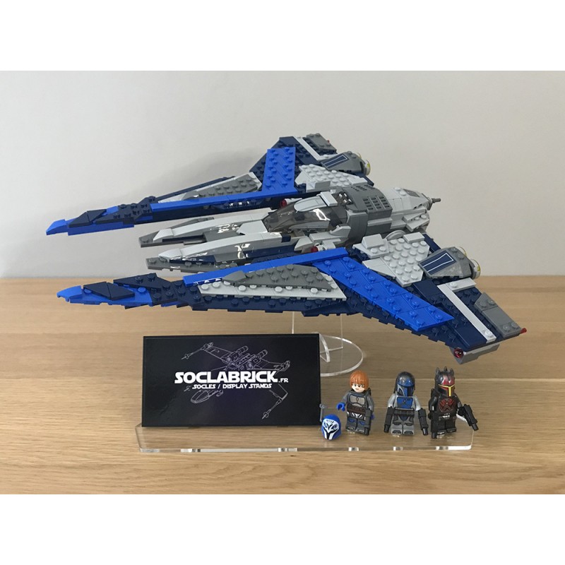 Display stands for LEGO 75316 Mandalorian Starfighter - side turn